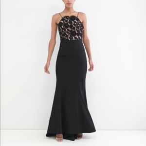 Jarlo lace top fishtail maxi dress